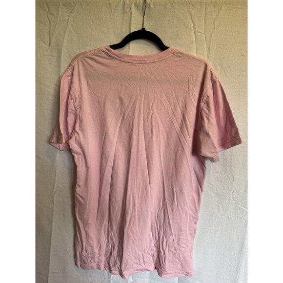 Hurley Pink Palm Tree Size Large Short Sleeve - Picture 3 of 3